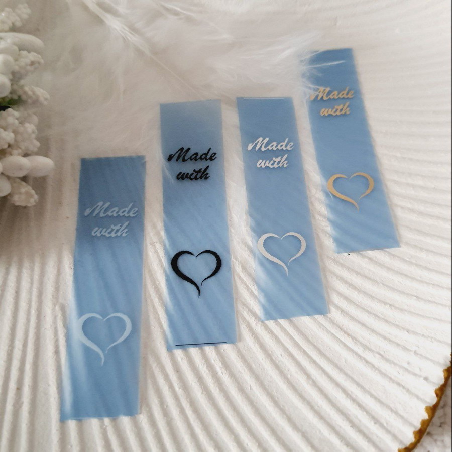 Silicone sew-on tags «Made with» SLpr_011