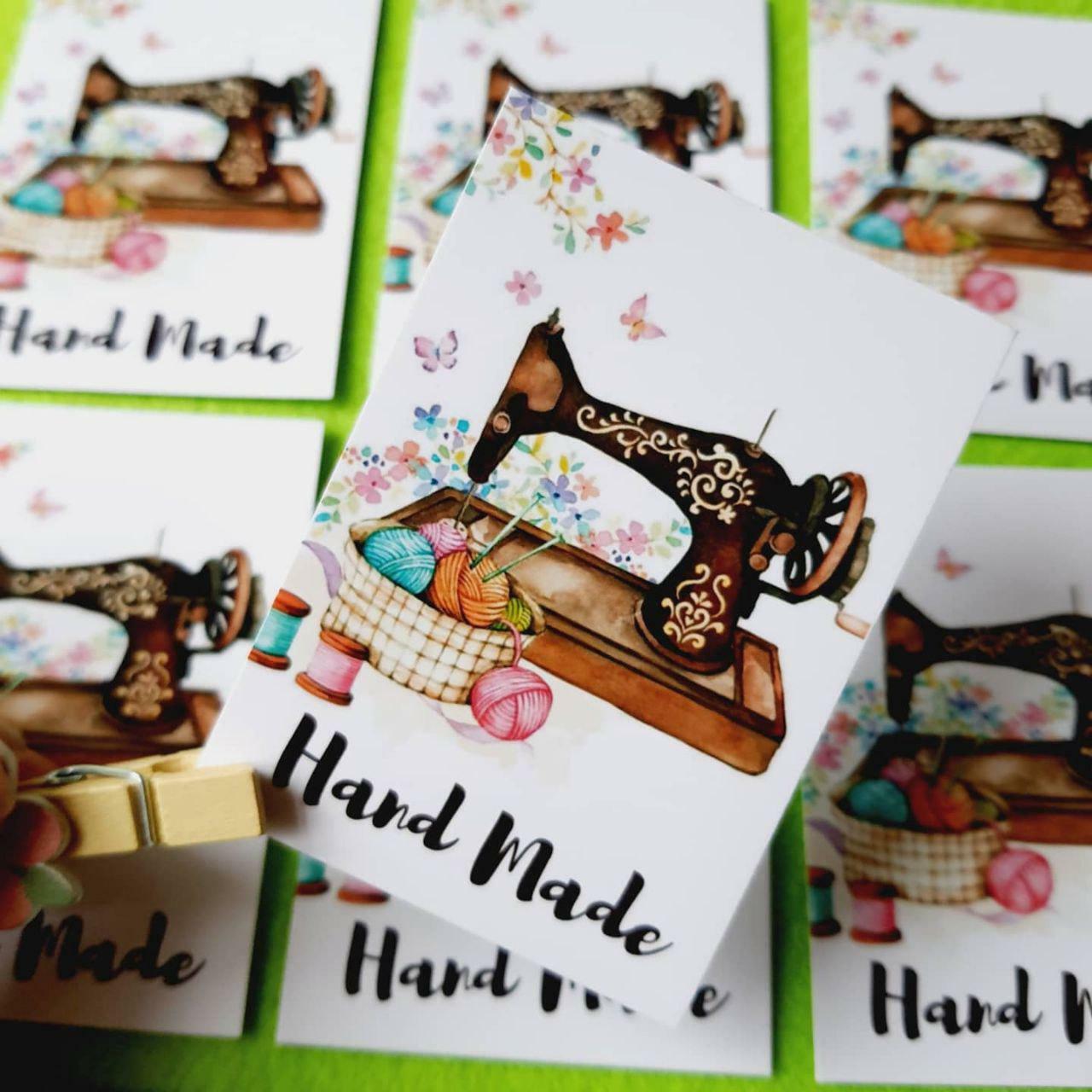 Листівки «Hand Made» з малюнком швейної машинки BK3SH207
