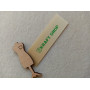 Beige satin tags 2cm