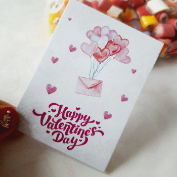 Открытка 6x8 «Happy Valentine's Day» VD_0001