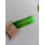 Green satin tags 2cm