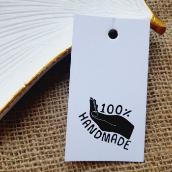 Картонные бирки «100% Hand made» BHM_021