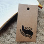 Картонні бірочки «100% Hand made» BHM_021