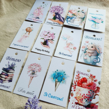Set of tags for florists BFL_mix1
