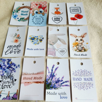 Set of tags for Handmade with bright pictures BHM_mix1