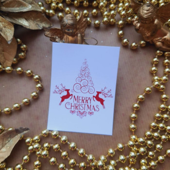Открытка 6x8 «Merry Cristmas» OTK_76