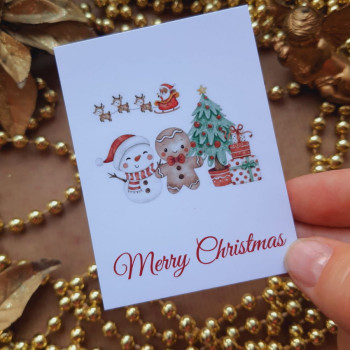 Открытки поздравительные «Merry Christmas» OTK_103