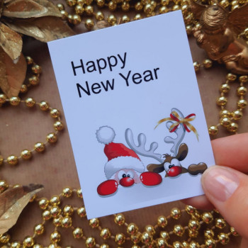 Поздравительная открытка «Happy New Year» OTK_109