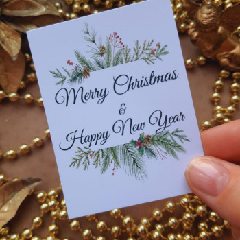 Открытки «Merry Christmas & Happy New Year» OTK_112