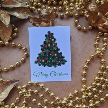 Открытки «Merry Christmas» с елкой OTK_113