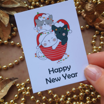 Новогодние открытки «Happy New Year» OTK_118