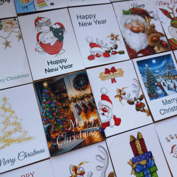 Set of greeting cards «Merry Cristmas» NGOTK_mix
