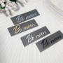 Graphite Sew-on Silicone Tags 1.5 cm