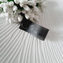 Graphite Silicone Tags with Screws 1.5 cm