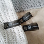 Graphite Silicone Tags with Screws 1.5 cm
