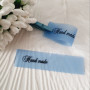 Sew-on tags «Hand Made» with the possibility of choosing the color of silicone. SLpr_003