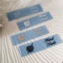 Silicone sew-on tags with an inscription «Hand Made» SLpr_004