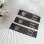 Silicone sew-on tags with an inscription «Hand Made» SLpr_004
