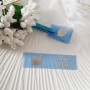 Silicone sew-on tags with an inscription «Hand Made» SLpr_004