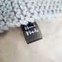 Silicone sew-on tags 1.5x6 cm «Hand Made» . Silicone color of your choice. SLpr_006
