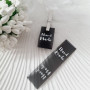 Silicone sew-on tags 1.5x6 cm «Hand Made» . Silicone color of your choice. SLpr_006