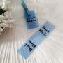 Silicone sew-on tags 1.5x6 cm «Hand Made» . Silicone color of your choice. SLpr_006