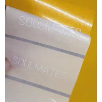 Transparent stickers with your logo 2x5 cm