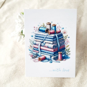 Открытки «...with love» для украшения швейных изделий BK3SH_SH012