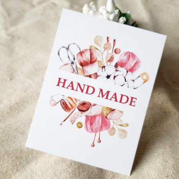 Міні-листівка «Hand Made» для презентації виробів ручної роботи BK3SH_VZ005