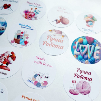 Set of stickers for knitters MixNkl_VZ