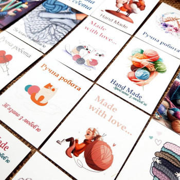 A set of postcards for knitters. Mix_VZ