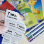 Прозрачные стикеры для канцелярии с фамилией и именем ребенка