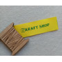 Yellow satin tags 2cm