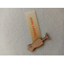 Beige satin tags 2cm
