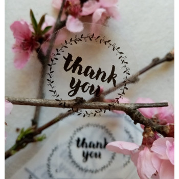Прозрачные наклейки «thank you» N1SH41