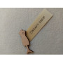 Beige satin tags 2cm