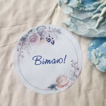 Stickers «Вітаю!» with roses NKFL_0002