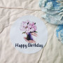 Наліпки круглі «Happy Birthday» NKFL_0009