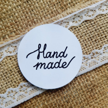 Stickers with an inscription «Hand Made» on white background NKRN_00020
