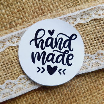 Stickers «Hand Made» with hearts NKRN_00021