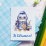 Листівки «Зі Святом!» з вченою совою BK3SH_OC003
