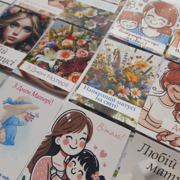 Set of postcards for Mother's Day, art. Mix_dM