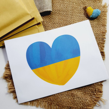 Конверты с рисунком сердца в цветах флага KO_0012