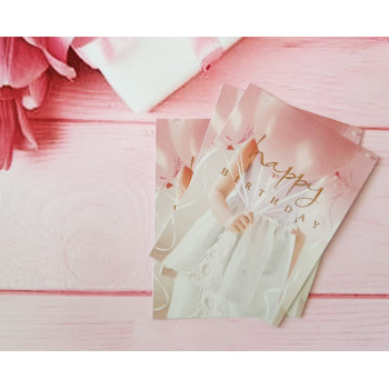 Мини-открытка 6x8 «Happy Birthday» для поздравлений BK3SH131