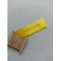 Yellow satin tags 2cm