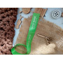 Green satin tags 2cm