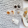 Silicone tags with the Yin-Yang sign with 1.5 cm screws SL_015