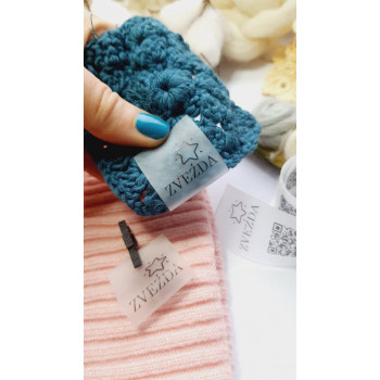 Sew-on silicone tags 3 cm
