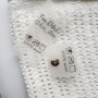 Silicone tags for printing composition/care 3cm