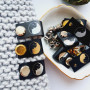 Silicone tags with screws and a picture of kittens in Yin-Yang SL_023